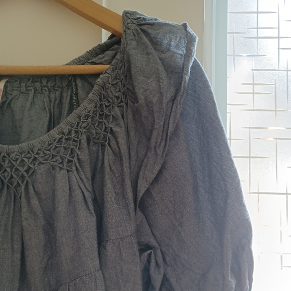 Free People AMELIE MINI DRESS IN INDIGO - Picture 3 of 10